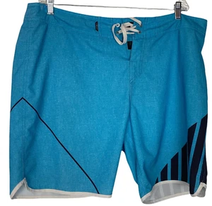 QUIKSILVER Men Boardshort SZ XL Blue Swimwear Vacation Beach Pool Casual 47-7 - Picture 1 of 5