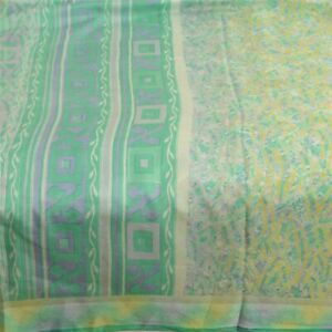 Sanskriti Vintage Sarees Quilting Felting Craft Fabric Pure Silk Printed Sari