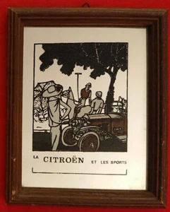 QUADRO A SPECCHIO PUBBLICITARIO MIRROR LA CITROEN ET LES SPORTS Car Macchine - Imagen 1 de 2