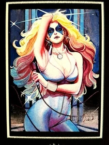 2022 LANGCHAO Stuido Marvel Sketch Cards by AYI 1/1 Dazzler HIT (Like Artgerm - Picture 1 of 2