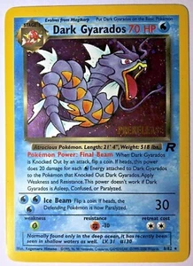 Dark Gyarados 8/82 Team Rocket **PRELANZAMIENTO** HOLO RARO ¡COMO NUEVO! Pokémon - Imagen 1 de 1