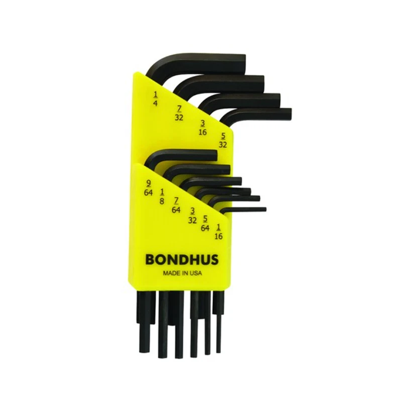 Bondhus 12238 ProGuard Hex End L-Wrenches Set, 1/16" - 1/4", 10 Pc. - Image 1 of 1