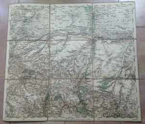 VIDIN BULGARIA 1878 by Anonymous DETAILED ANTIQUE MAP ON LINEN  - Picture 1 of 8