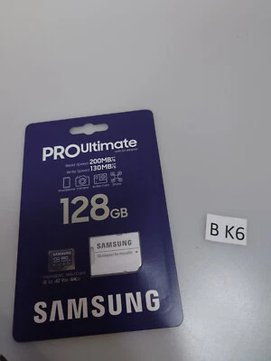 Samsung PRO Ultimate 128GB microSDXC UHS-I Speicherkarte (mit SD-Adapter) - Bild 1 von 4