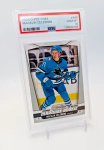 PSA 10 2024-25 O-Pee-Chee - Macklin Celebrini #545 (RC) Marquee Rookies - (148*) - Bild 1 von 2