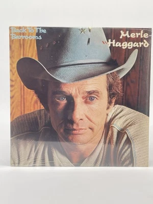 MERLE HAGGARD BACK TO THE BARROOMS 12" LP VG+ VINYL RECORD 1980 MCA SHRINK - Image 1 of 4