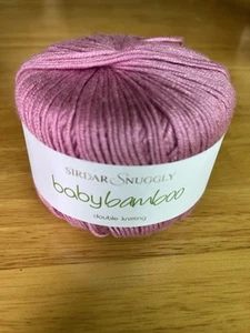 Sirdar Snuggly Baby Bamboo DK yarn in Rosey Pink #141; 50g/104yd - Picture 1 of 6