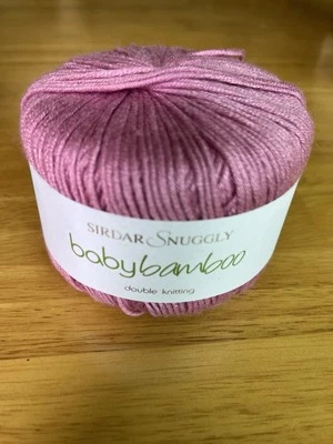 Sirdar Snuggly Baby Bamboo DK yarn in Rosey Pink #141; 50g/104yd - Image 1 of 4