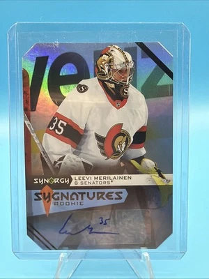 2023 Upper Deck Synergy Sygnatures Rookies Leevi Merilainen #S-LM Rookie Auto RC - Image 1 of 2
