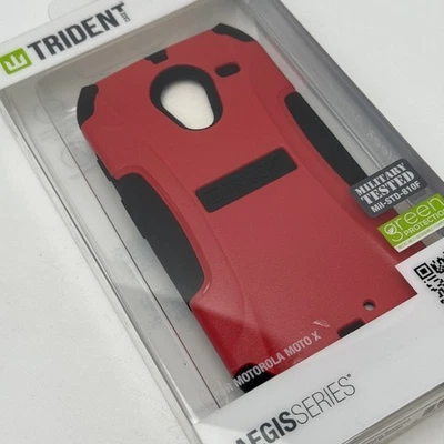 Красный двухслойный гибридный чехол Trident Aegis для Motorola Moto X 1-го поколения - Изображение 1 из 4