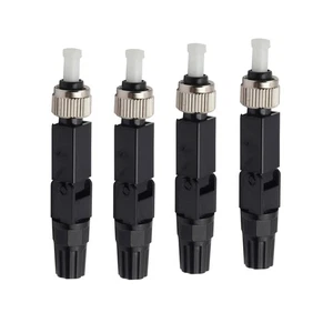4pcs/Set Durable Single Mode FC UPC Fiber Quick Optic Connector Accessories - Photo 1/13