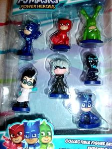 JUEGO DE 7 FIGURAS COLECCIONABLES PJ MASKS POWER HEROES - Imagen 1 de 5