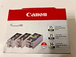 Canon 35 x 2, 36 x 1 genuine ink, new sealed - Picture 1 of 1