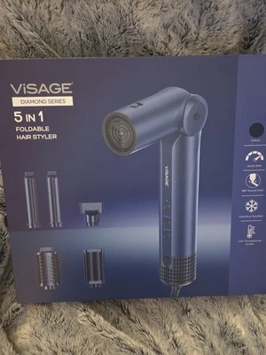 VISAGE 'DIAMOND SERIES' 5 IN 1 FOLDABLE HAIR STYLER. NEW & BOXED - Image 1 of 4