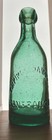 EMPIRE SODA WORKS SAN FRAN BLOB TOP BOTTLE BRIGHT GREEN AQUA
