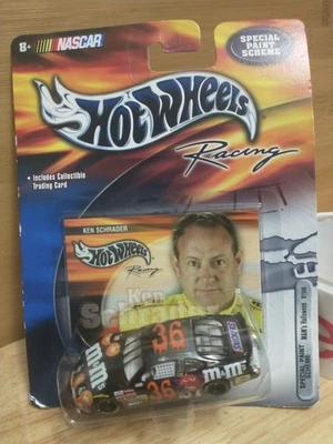 Hot Wheels Racing 1/64 NASCAR diecast #36 M&M HALLOWEN Ken Schrader 2003 NIP - Image 1 of 4