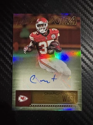 2016 Prestige Veteran Signatures Xtra Points Gold /10 Charcandrick West #21 Auto - Image 1 of 2