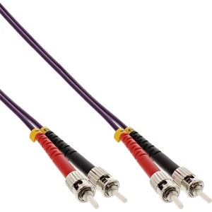 10x InLine LWL Duplex Kabel, ST/ST, 50/125µm, OM4, 7,5m - Afbeelding 1 van 2