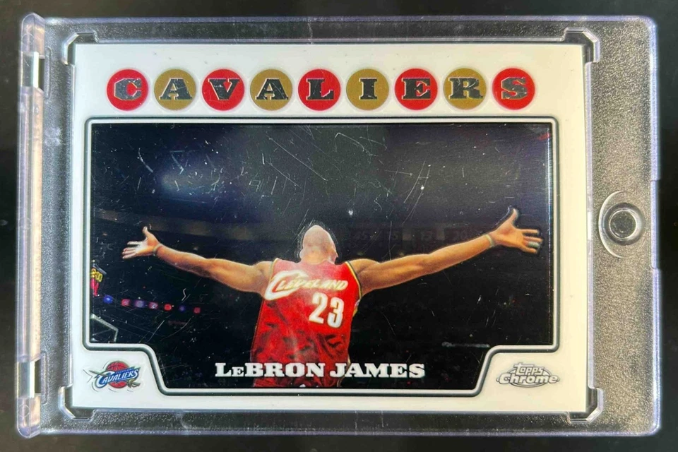 2008-09 Topps Chrome LeBron James #23 Cavaliers - Image 1 of 2