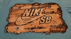 Nike SB T Shirt Youth Boys Large Blue Short Sleeve Crewneck Pullover - Picture 1 of 9