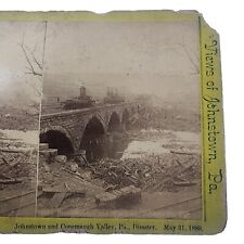 1889 Johnstown Great Flood SV, Stone Bridge, Railroad Bridge, Pennsylvania 