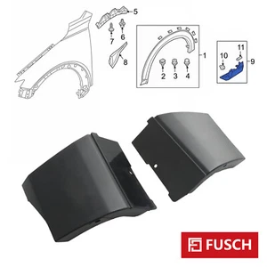 Passenger Driver Side Front Lower Molding Black for Mazda CX-3 16-21 D10E51PJ0C - Picture 1 of 14
