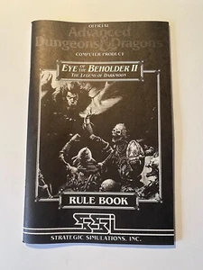 Advanced Dungeons & Dragons Eye of the Beholder II PC Spiel Regelbuch KOSTENLOSER VERSAND - Bild 1 von 2