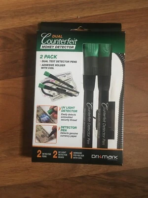 Dual Test The Original Smart Money Pen W UV LED Cap Counterfeit Detector System  - Image 1 of 2