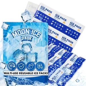 Ice Packs for Lunch Boxes-Dry Ice for Shipping Frozen Food-Reusable Ice Packs... - Picture 1 of 1