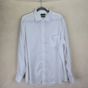 Lauren Ralph Lauren Mens Button Down Shirt XL 17 1/2 White Preppy Formal - Picture 1 of 7