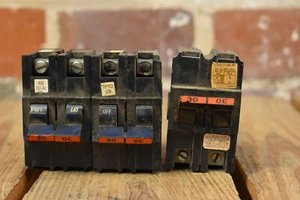 Federal Pacific Stab Lok Circuit Breaker Set Of Three 30A 2 Pole 120/240V - Picture 1 of 4