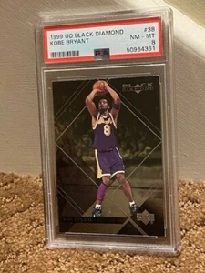 1999 UD Black Diamond Kobe Bryant PSA 8 #38 Lakers Card NEW CLEAN CASE - Bild 1 von 1
