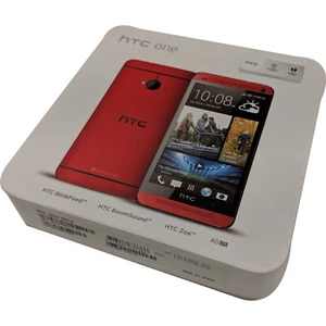 HTC One 801N Single-SIM 32GB Red Factory Unlocked 4G/LTE GSM - Afbeelding 1 van 8