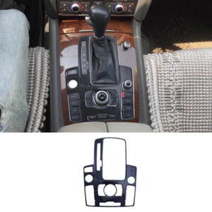 Fit For Audi Q7 2006-2015 Black Steel Central Console Gear Shift Panel Trim 1PCS - Bild 1 von 7