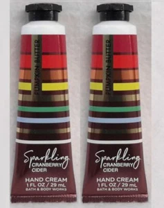 2 Bath & Body Works SPARKLING CRANBERRY CIDER Shea Butter Hand Cream Mini 1 oz - Picture 1 of 1