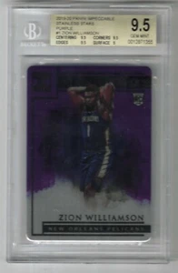 Panini Impecable Stainless Stars Purple #1 Zion Williamson RC BGS 9.5 2019/20 - Imagen 1 de 2