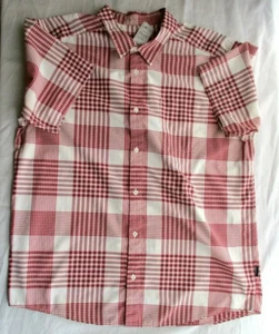 Patagonia button shirt men’s size XL red Gray/ plaid/ Organic Cotton Blend/ g - Picture 1 of 10