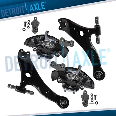 Front Steering Knuckles Hubs Lower Control Arms Ball Joints for Toyota Avalon - Image 1 of 4