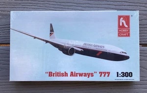 HOBBYCRAFT 1/300 " BRITISH AIRWAYS " 777 JET AIRLINER MODEL KIT #1141 F/S RARE! - Picture 1 of 8