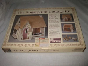 SEALED Sugar Plum Cottage Kit GG Products Tudor Doll House w/ Furniture NOS - Picture 1 of 4