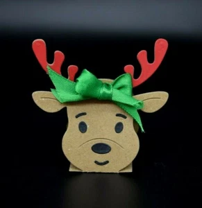 3D Christmas Reindeer Metal Cutting Die Card making, Scrapbooking *UK Seller* D4 - Picture 1 of 8