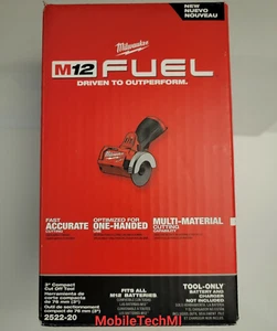 Milwaukee M12 CARBURANTE 3" pollici utensile da taglio brushless solo 12 V 2522-20, nuovo in scatola - Foto 1 di 8