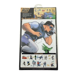 Action Man Stickarounds Removable Wall Sticker Set Vintage - New - Picture 1 of 4