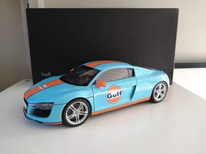 KYOSHO AUDI R8 GUIF GULF 1/18 Light Blue Minicar KS09213GF Good condition - Picture 1 of 10