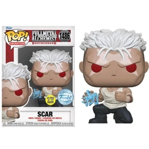 FUNKO POP ! ANIMATION FULLMETAL ALCHEMIST BROTHERHOOD - (1486) - SCAR GITD GLOW - Imagen 1 de 4