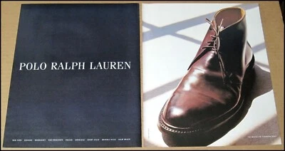 Polo Ralph Lauren 1999 anuncio impreso en 2 páginas The McCallum Cordovan Boot Advertisement Foto 1 de 4