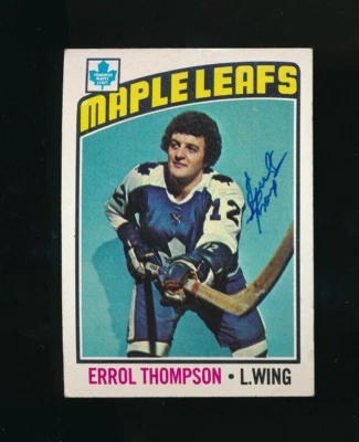 1976 Topps #259 Errol Thompson Exmt Signed Autograph - Image 1 of 2