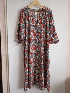 BNWT Anko Ladies Viscose Button Floral Dress Size 18 - Picture 1 of 6