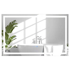 48" x 30" LED Bathroom Mirror w/ Back Light & Front Light 3-Color Lights Time - Picture 1 of 10