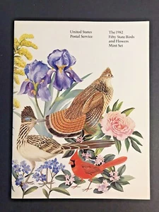 The 1982 Fifty State Birds and Flowers Mint Set, USPS, Book only - Picture 1 of 9